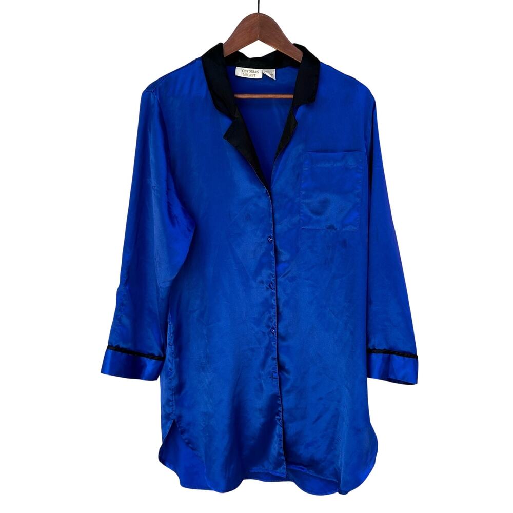 Vintage Victoria’s Secret Gold Label Silky Satin Nightshirt L